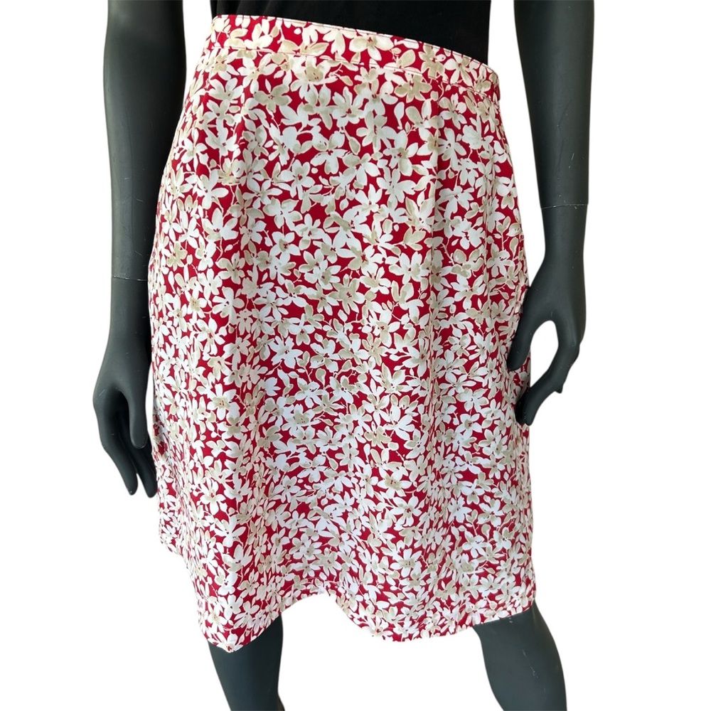 Vintage ‘90s Floral Midi Skirt Work Office Feminine Practical Magic